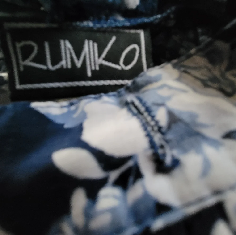 Rumiko Blue Floral Toddler Skirt